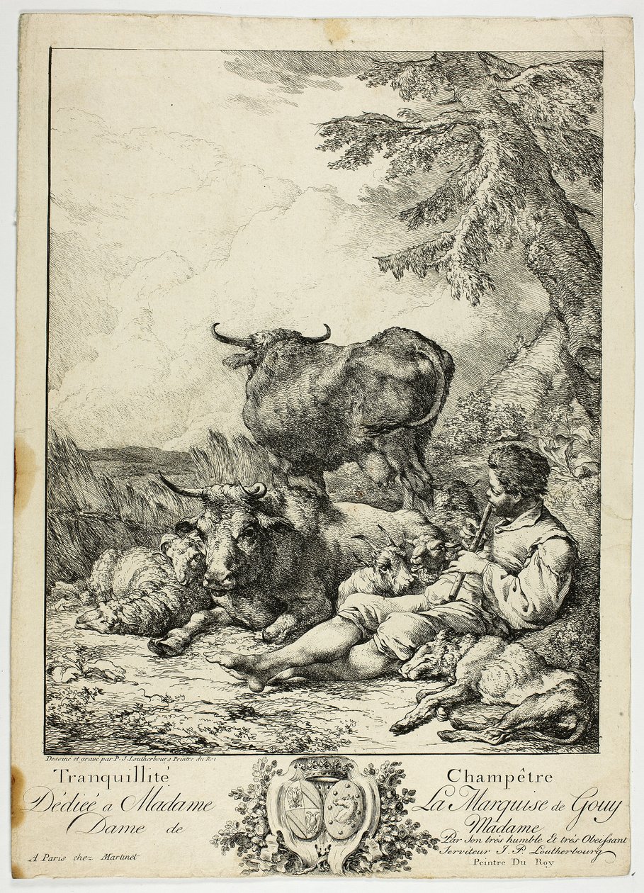 Paysan tranquille - Philippe Jacques de Loutherbourg II