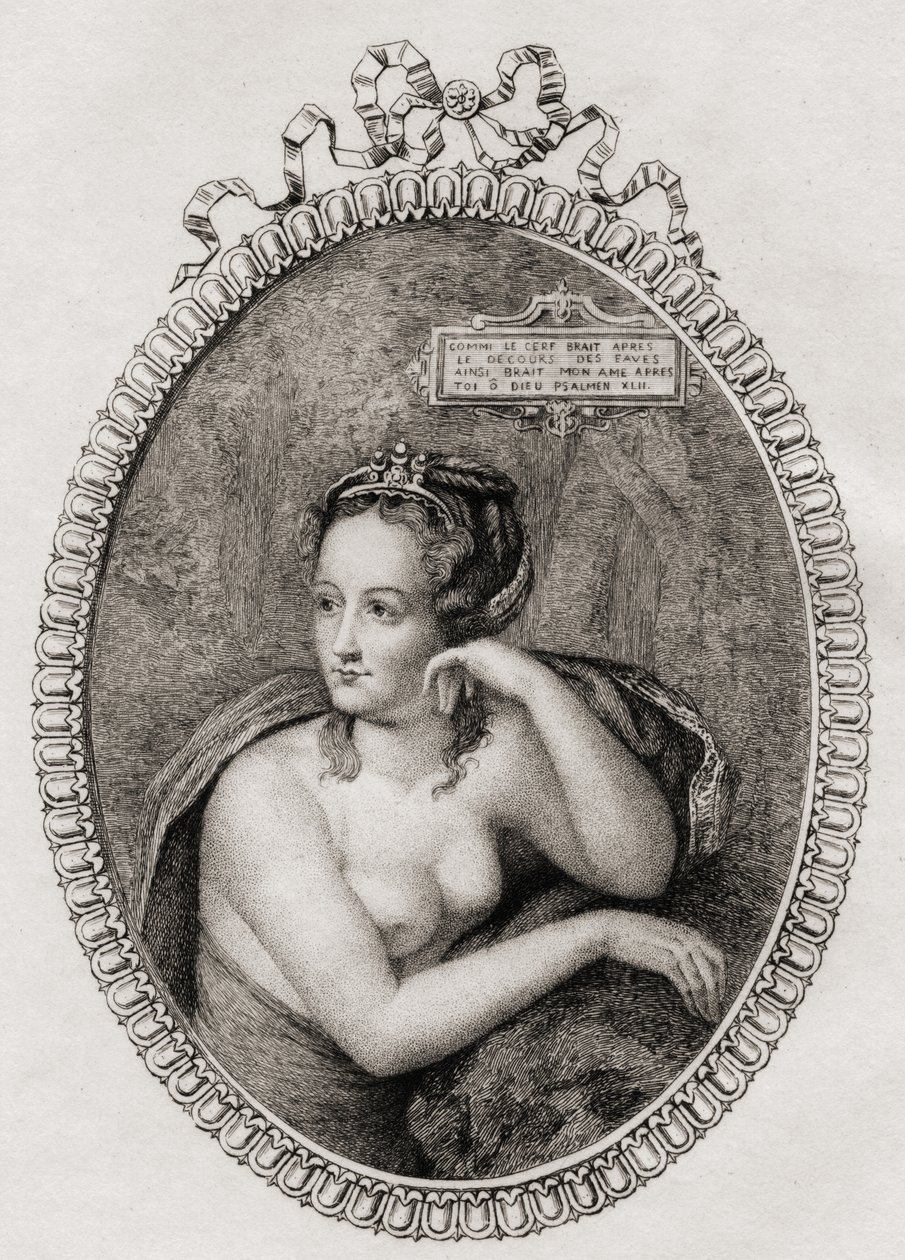 Maîtresse française du roi Henri II de France : Diane de Poitiers (1499-1566) - Philippe after Mercier
