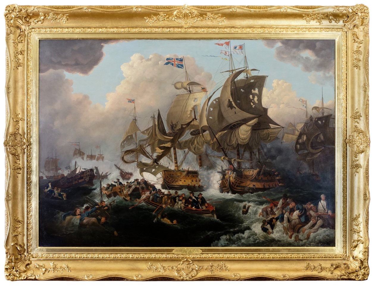 Le glorieux premier juin - Philippe de (after) Loutherbourg