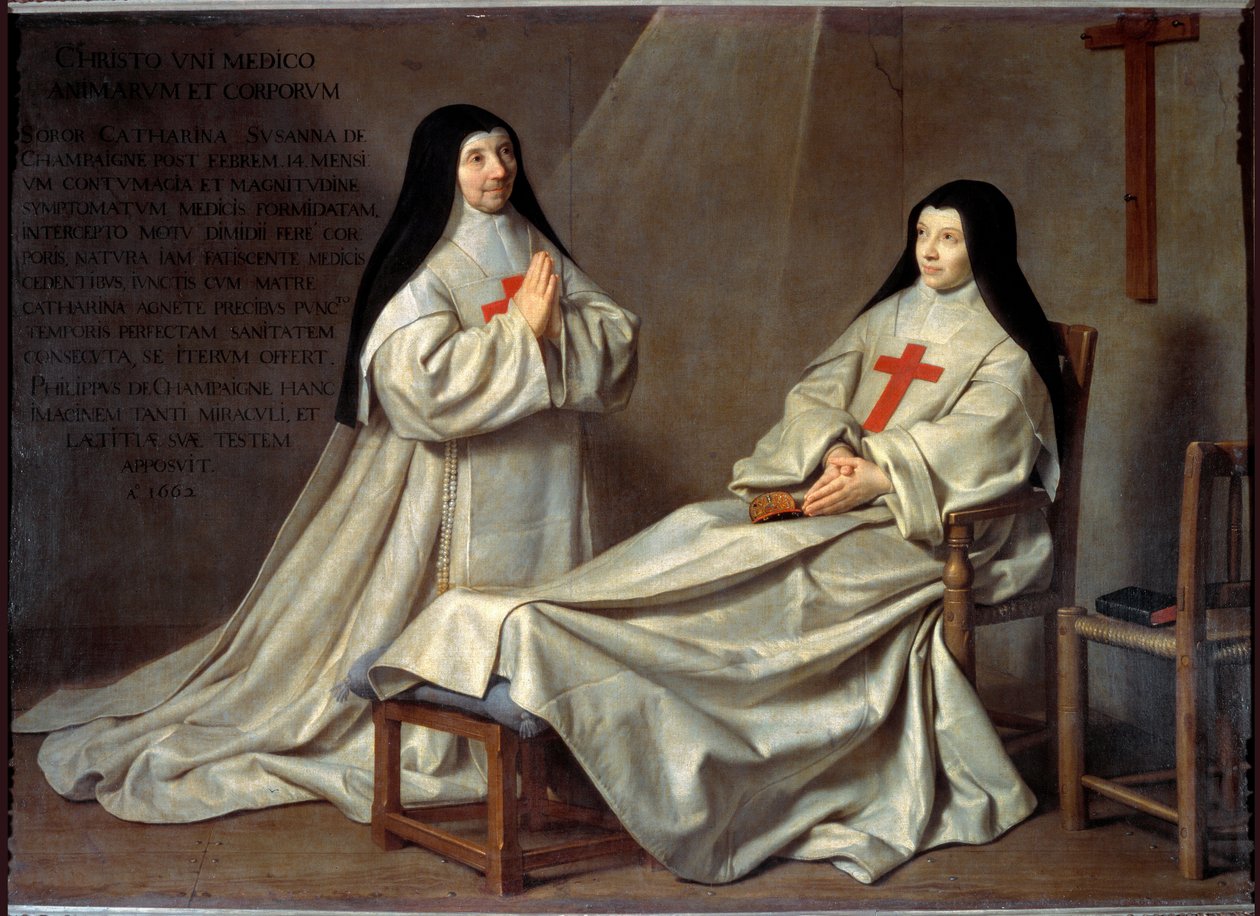 Port-Royal : Portrait de Mère Catherine Agnès Arnauld et Sœur Catherine de Sainte Suzanne - Philippe de Champaigne