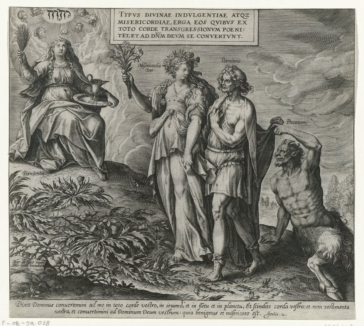 Allégorie sur la pénitence et le repentir - Philips Galle (attributed to workshop of)