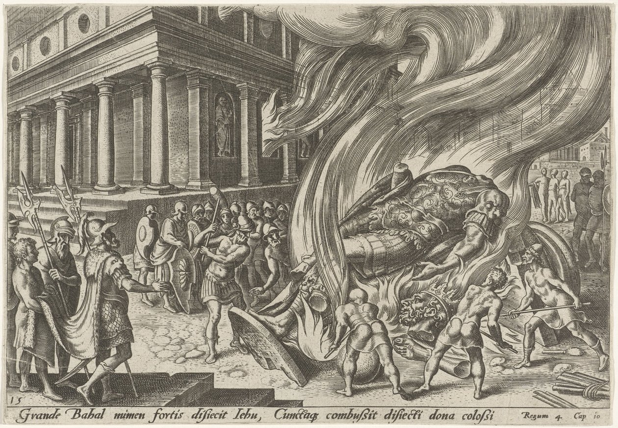 Jéhu détruit le temple et l