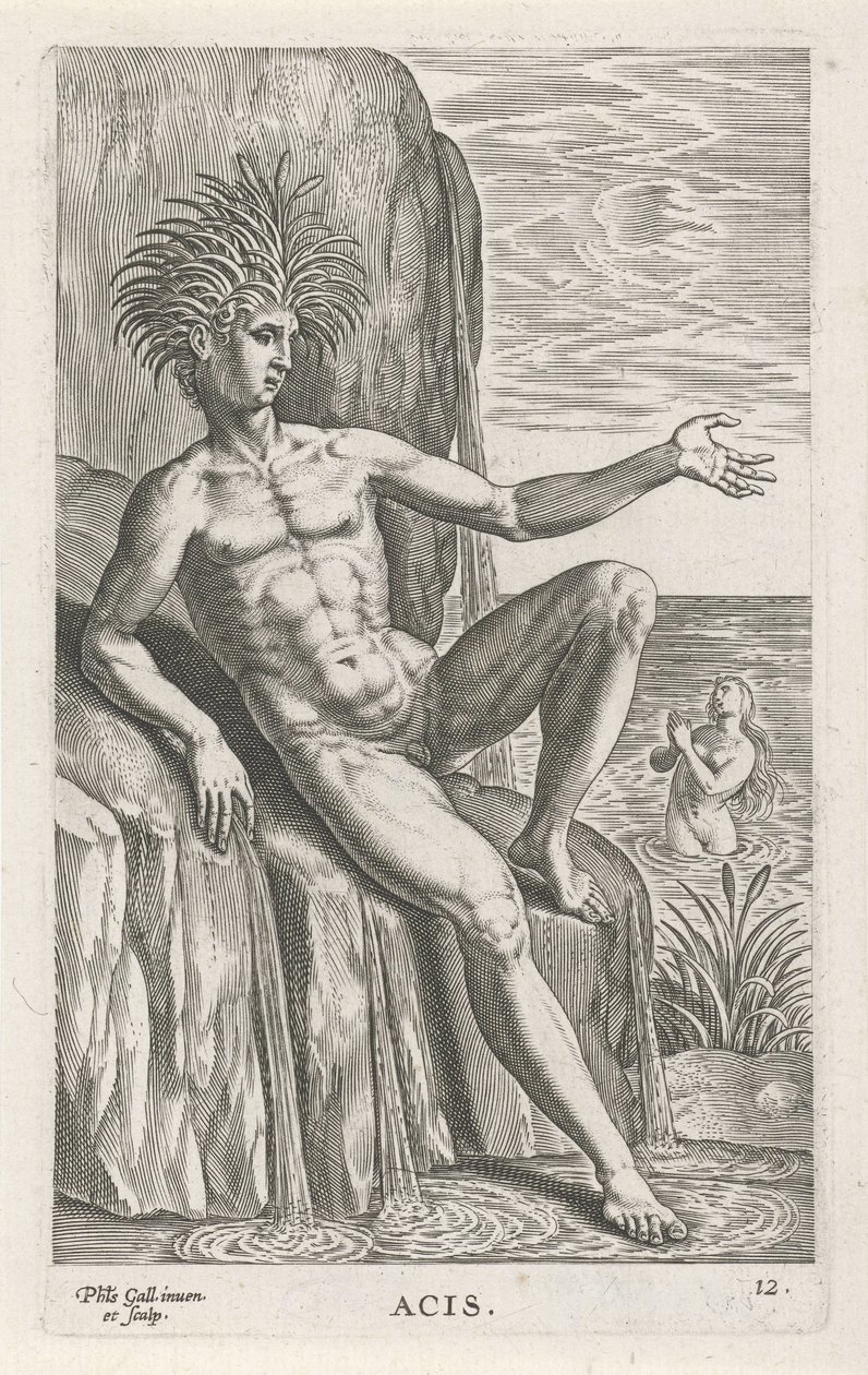 Dieu de la rivière Acis - Philips Galle