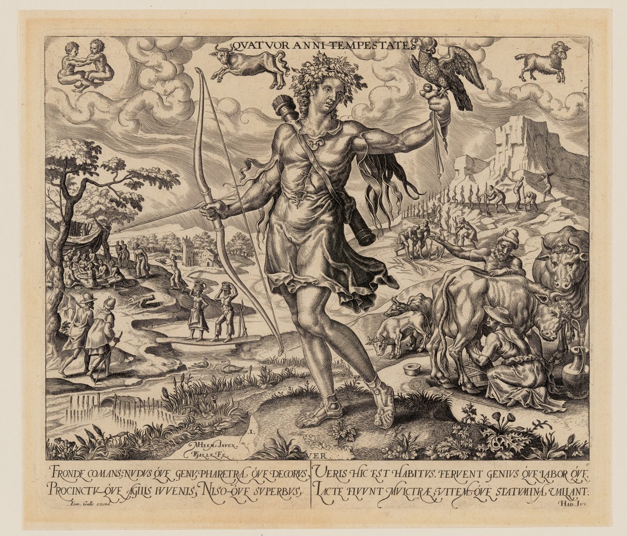 Printemps, extrait des Quatre Saisons - Philips Galle