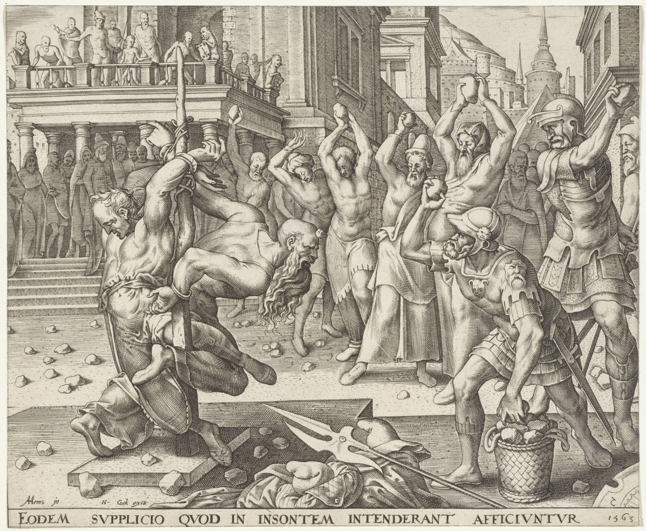 Lapidation des anciens - Philips Galle