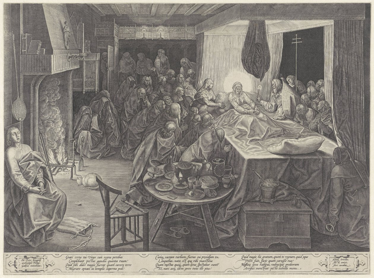 Lit de mort de Marie - Philips Galle
