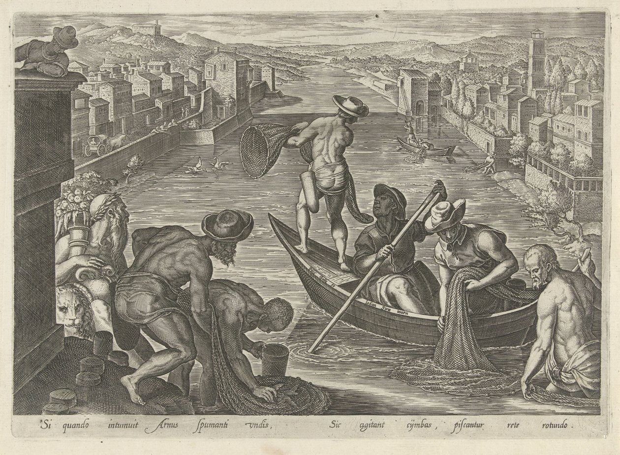Pêche au filet - Philips Galle