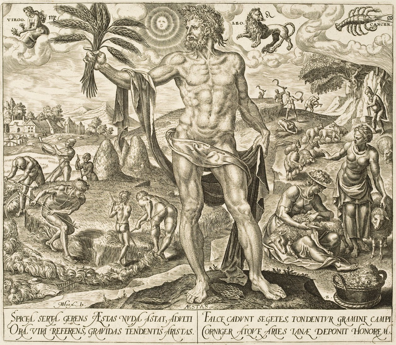 Été (Aestas), de la série Les quatre saisons - Philips Galle