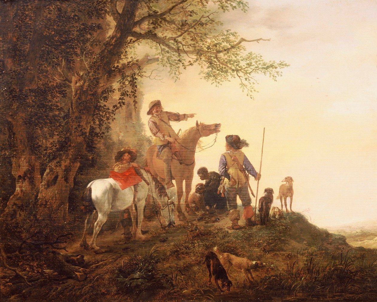 Chasseurs au repos - Philips Wouwerman