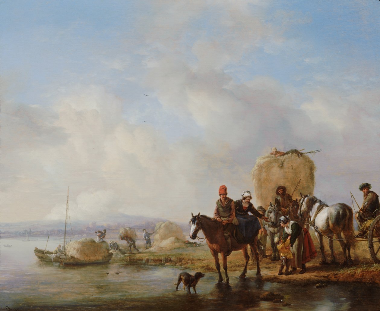 La charrette à foin - Philips Wouwerman