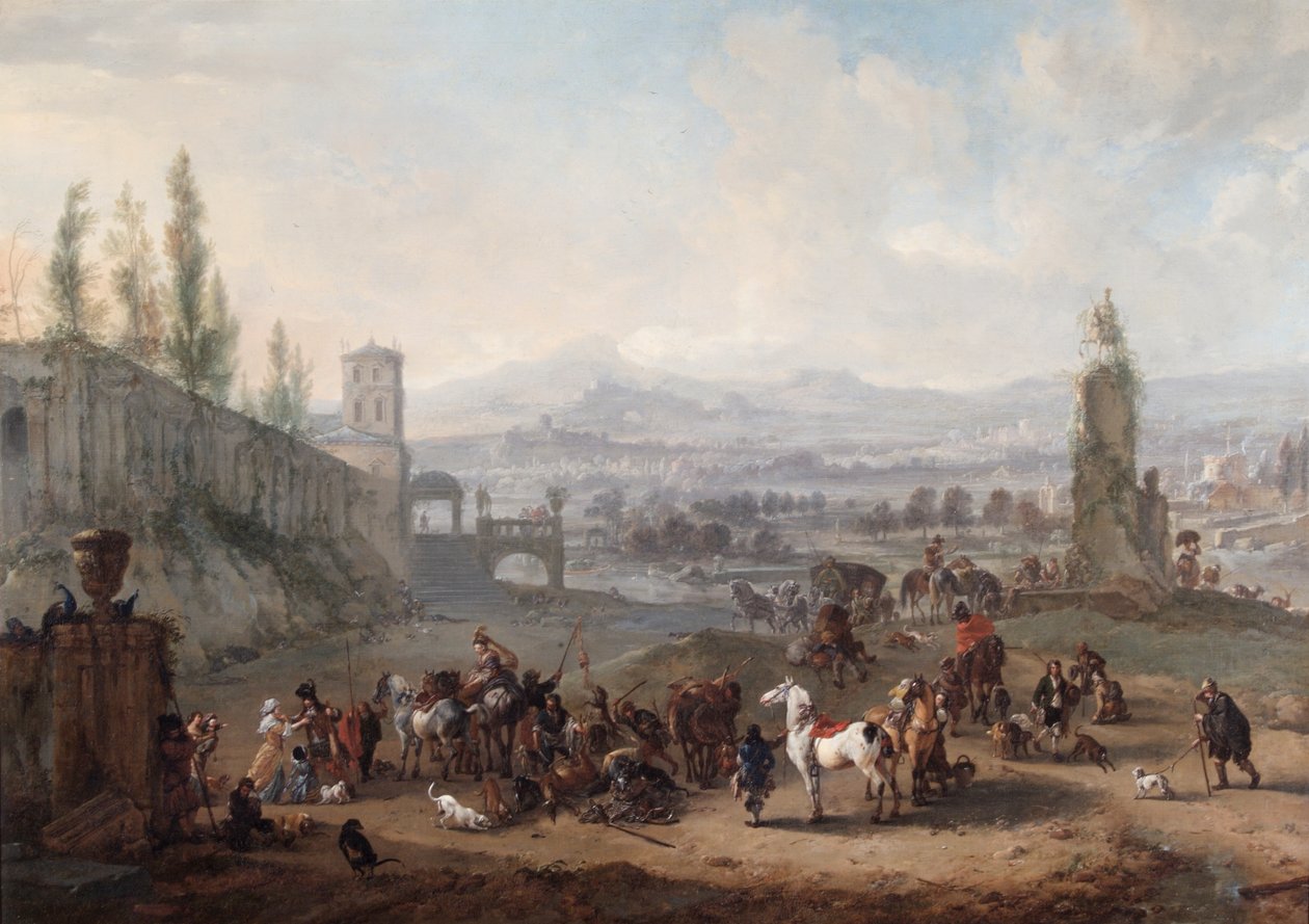 Le retour de la chasse - Philips Wouwermans or Wouwerman
