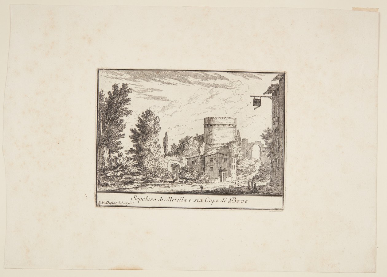 Tombeau de Metella ou Capo di Bove - Philothée Francois Duflos
