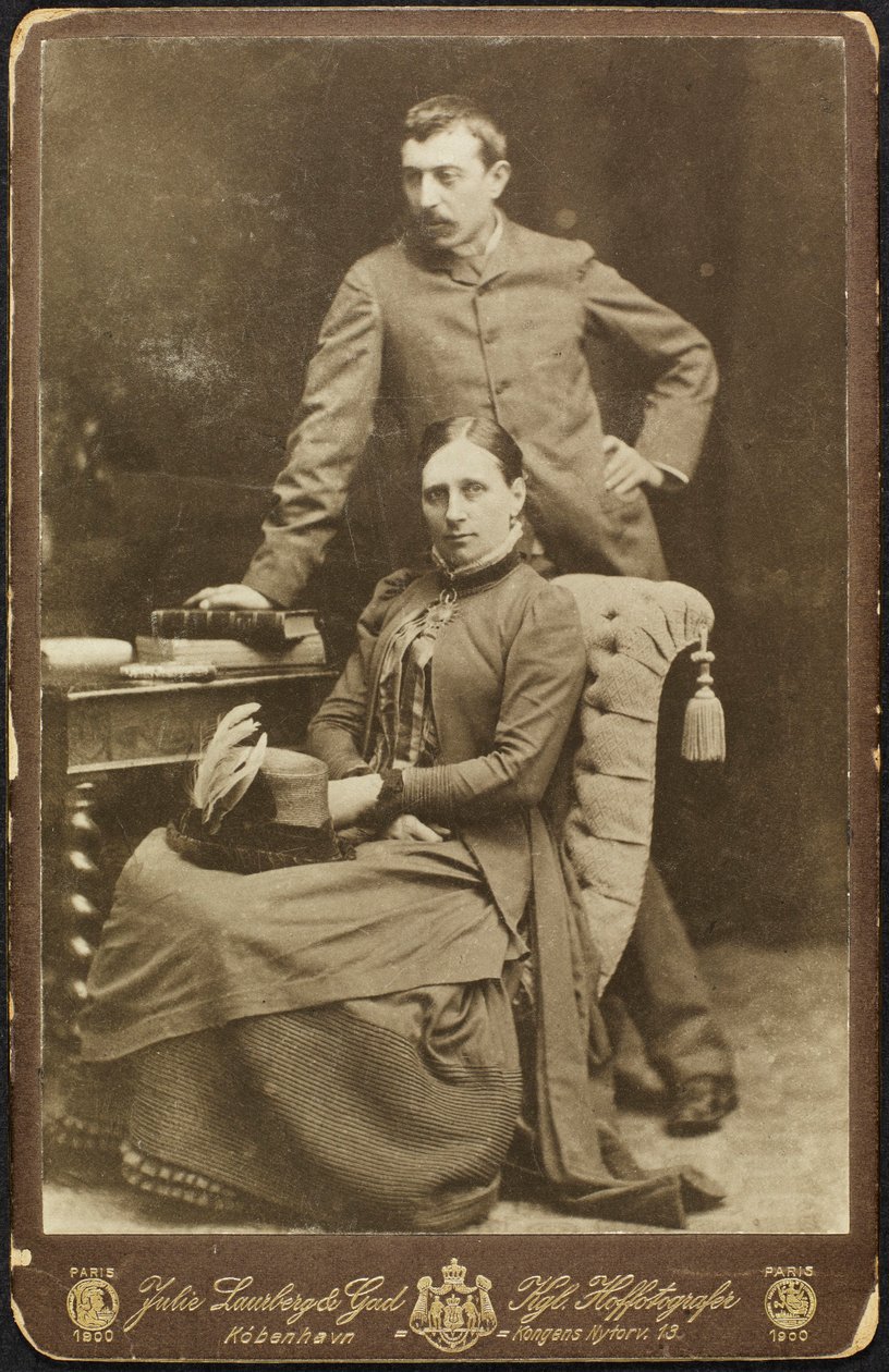 Portrait de Mette et Paul Gauguin, 1885 - Photo studio Julie Laurberg and Franziska