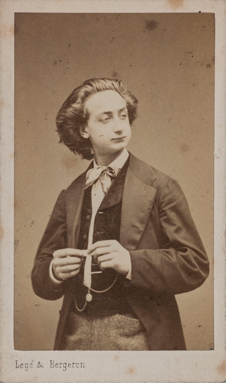 Portrait du violoniste et compositeur Henri Ketten 1848-1883 - Photo studio Legé and Bergeron.