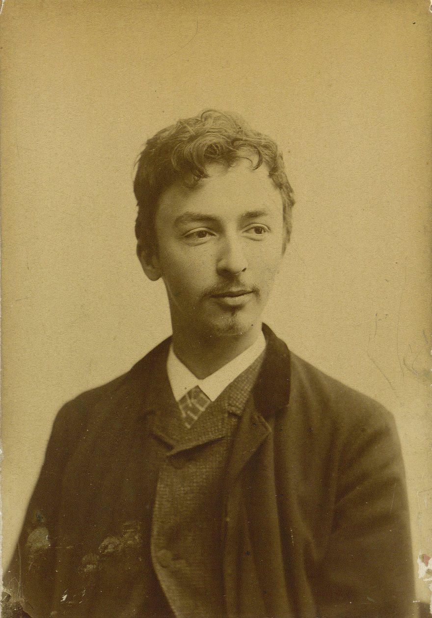 Porträt von Vilhelm Hammershøi 1864-1916, 1891 von Photo studio Müller and Co..