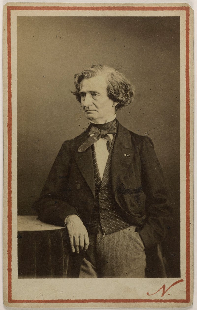 Portrait du compositeur Hector Berlioz 1803-1869 - Photo studio Nadar.