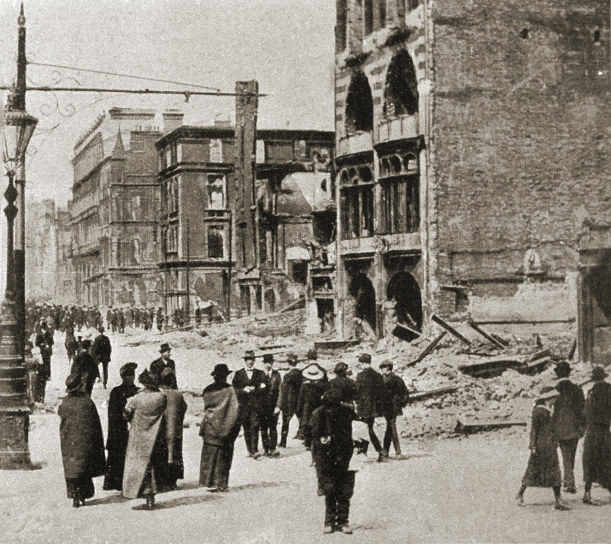 Dublin après le soulèvement de Pâques, avril 1916 - Photographer Irish