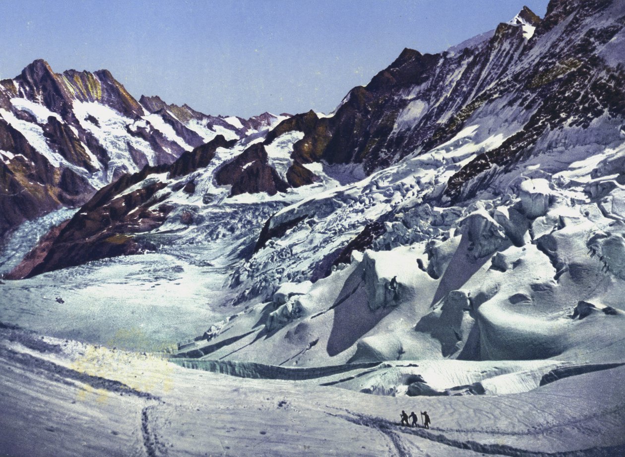 Chemin de fer de la Jungfrau, près de la station Eismeer (photo) - Photographer Swiss
