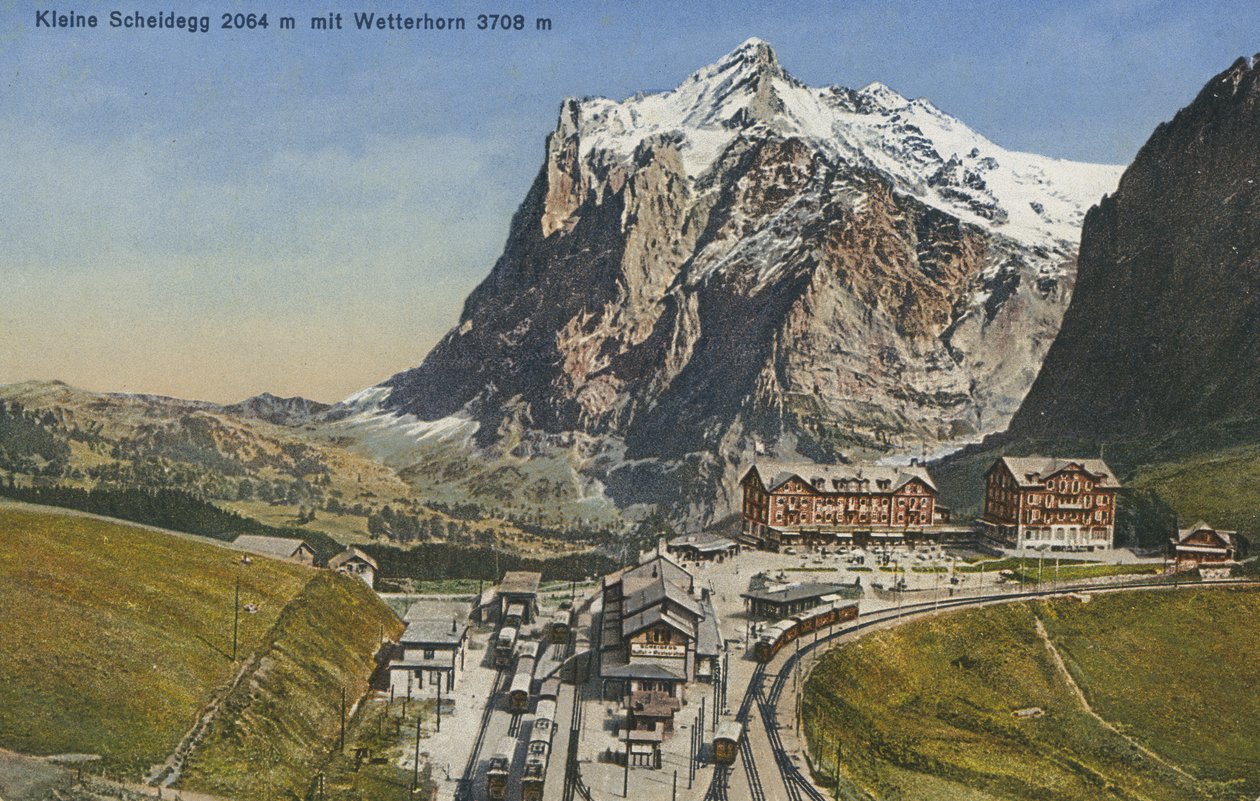 Kleine Scheidegg, Suisse (photo couleur) - Photographer Swiss