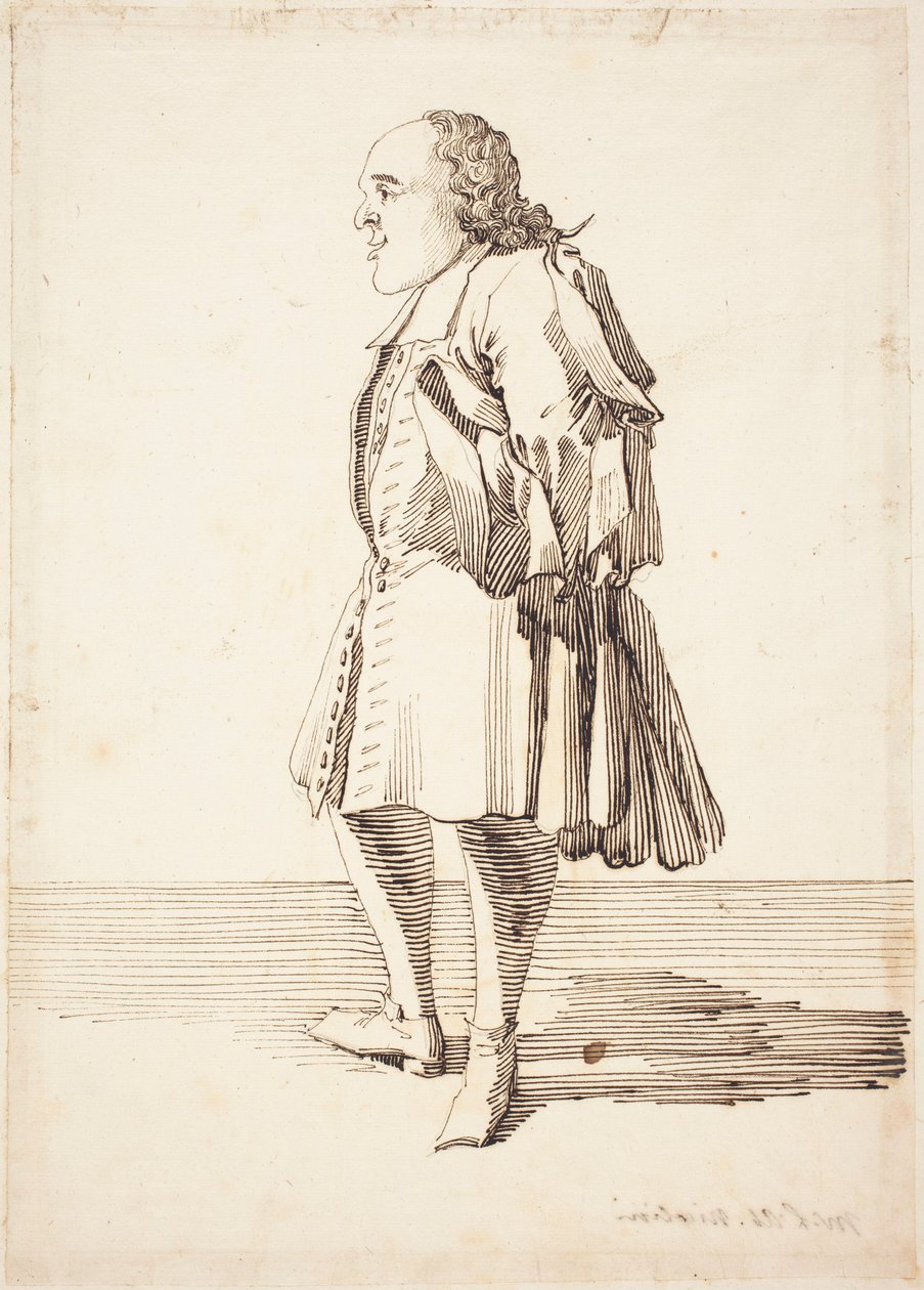 Abbé Antonio Niccolini, vers 1725 (dessin à la plume et à l