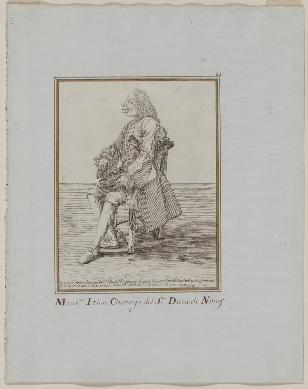 Monsieur Ition Chirurgo del sre. Duca di Nivers, 1749 - Pier Leone Ghezzi