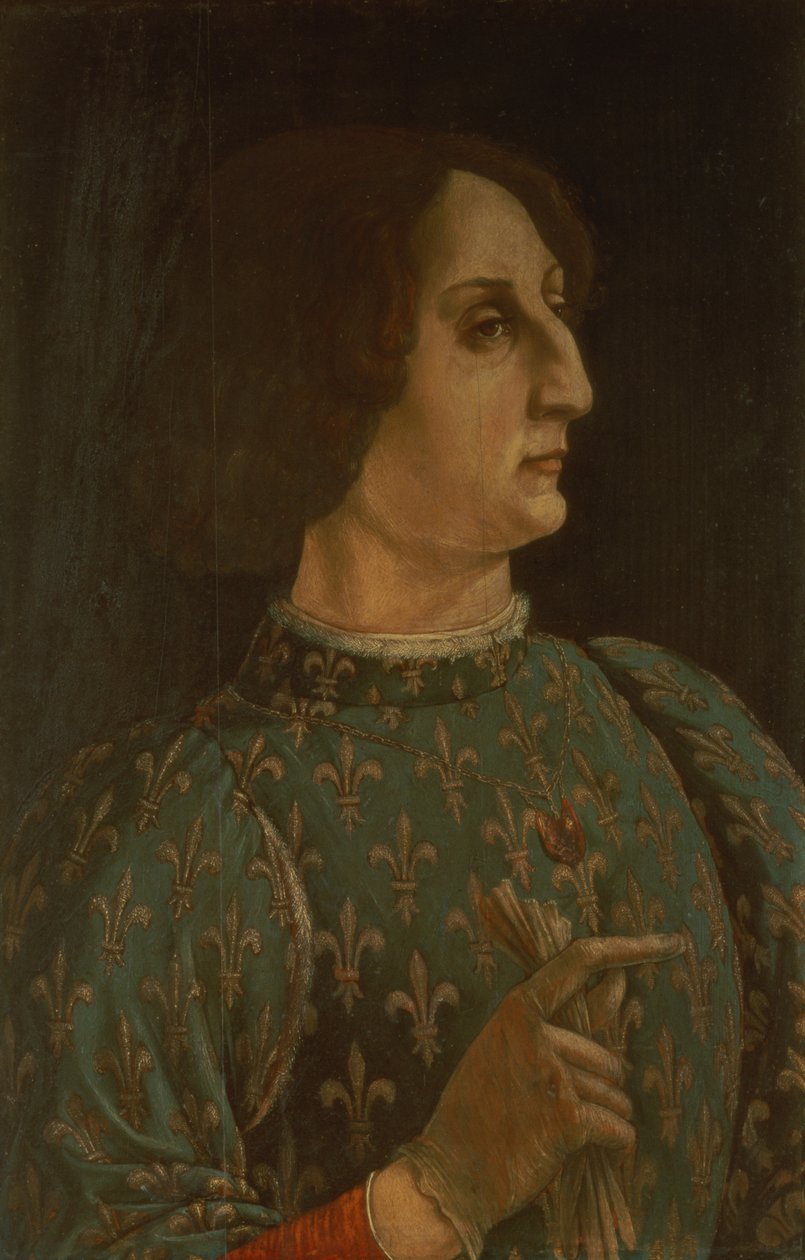Portrait de Galeazzo Mario Sforza (1444-76) c.1471 - Piero del Pollaiolo