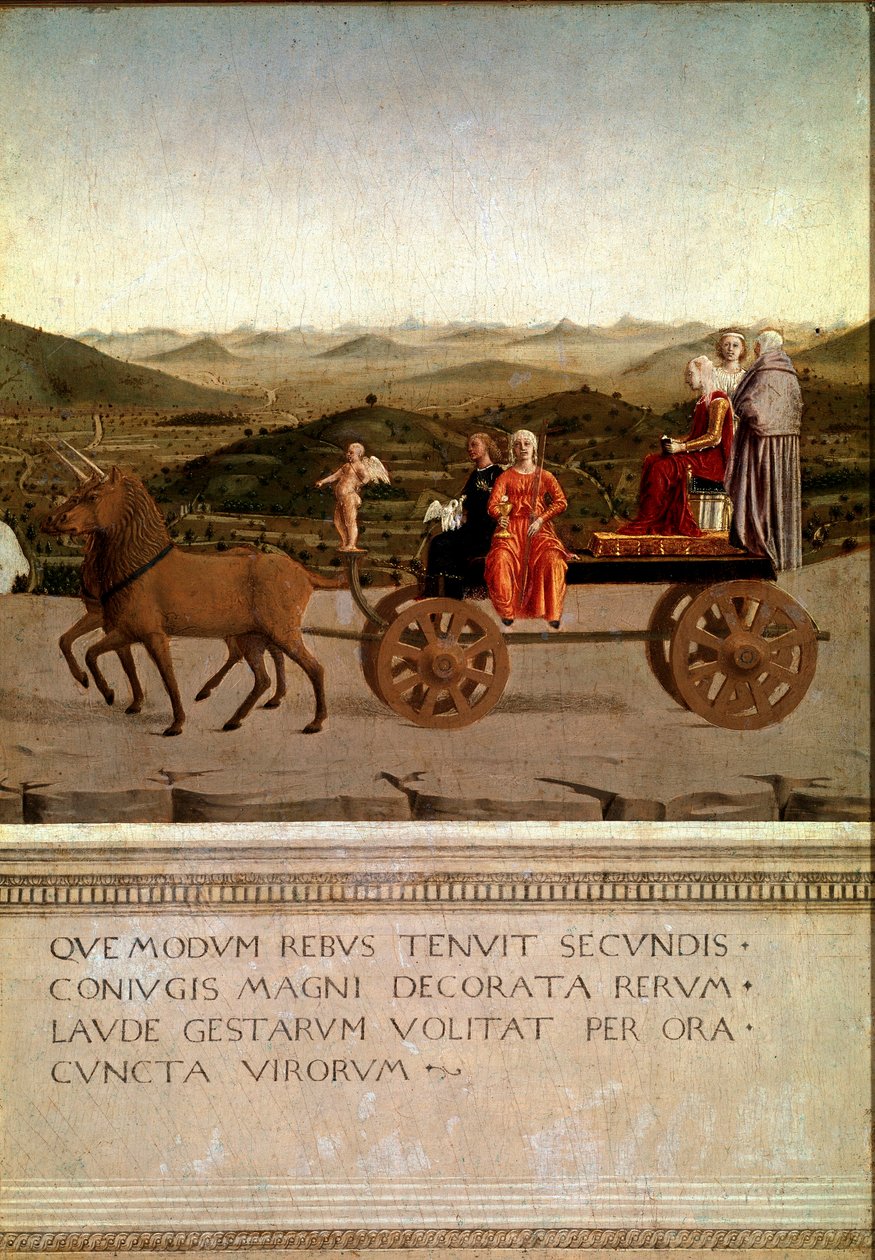 Diptyque du triomphe de Federico da Montefeltro et Battista Sforza (détail) - Piero della Francesca