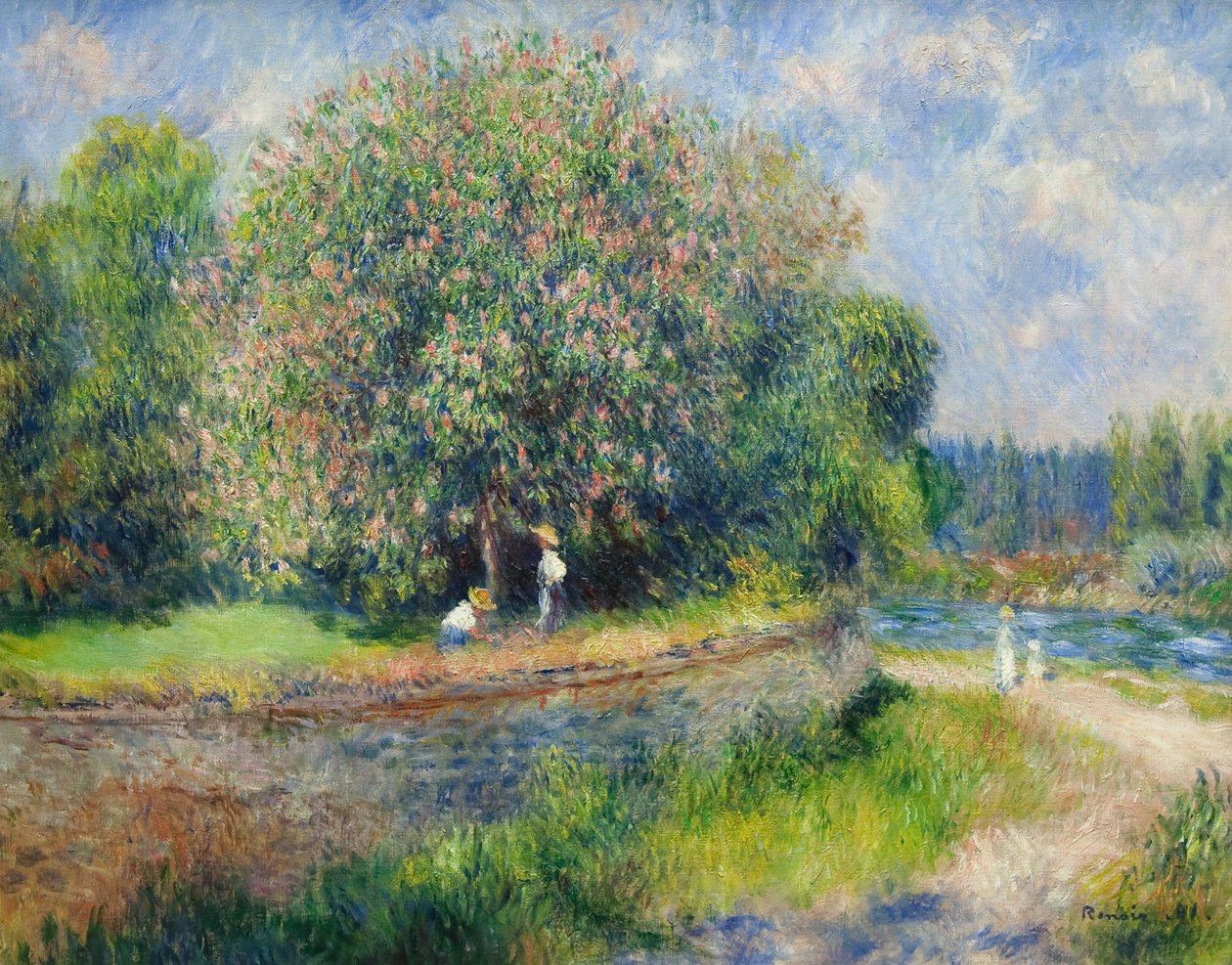 Le marronnier en fleurs - Pierre-Auguste Renoir