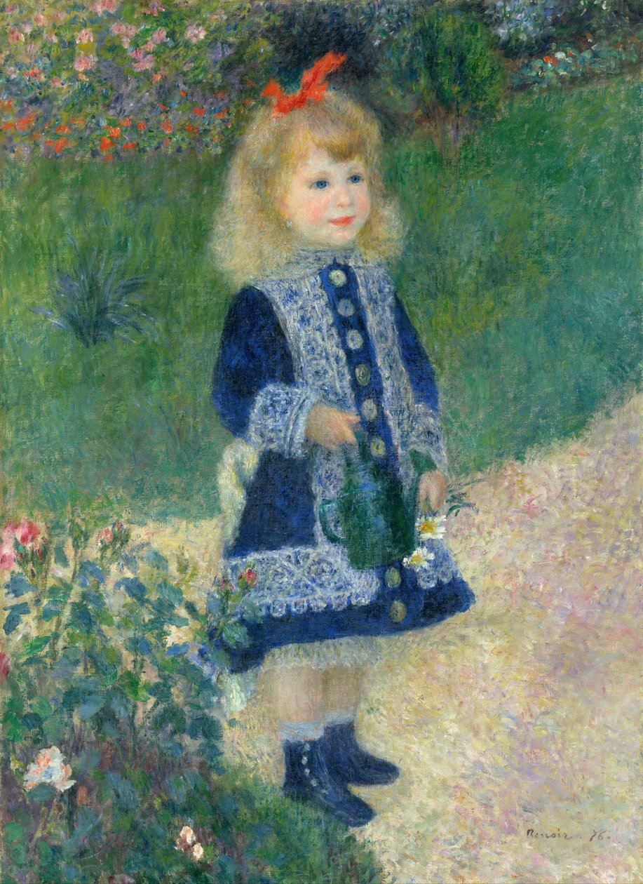 Une fille avec un arrosoir - Pierre-Auguste Renoir