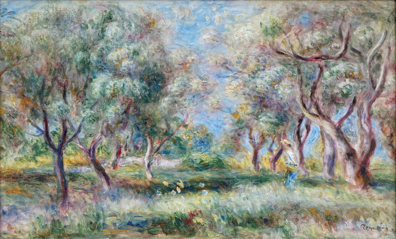 Les oliviers de Cagnes - Pierre-Auguste Renoir