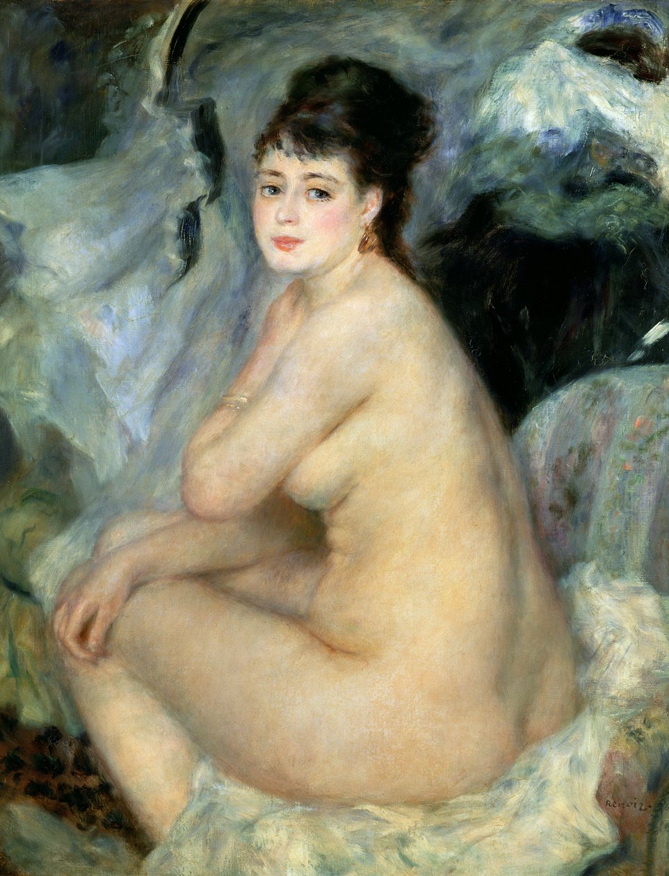 Nu, ou Nu assis sur un canapé - Pierre-Auguste Renoir