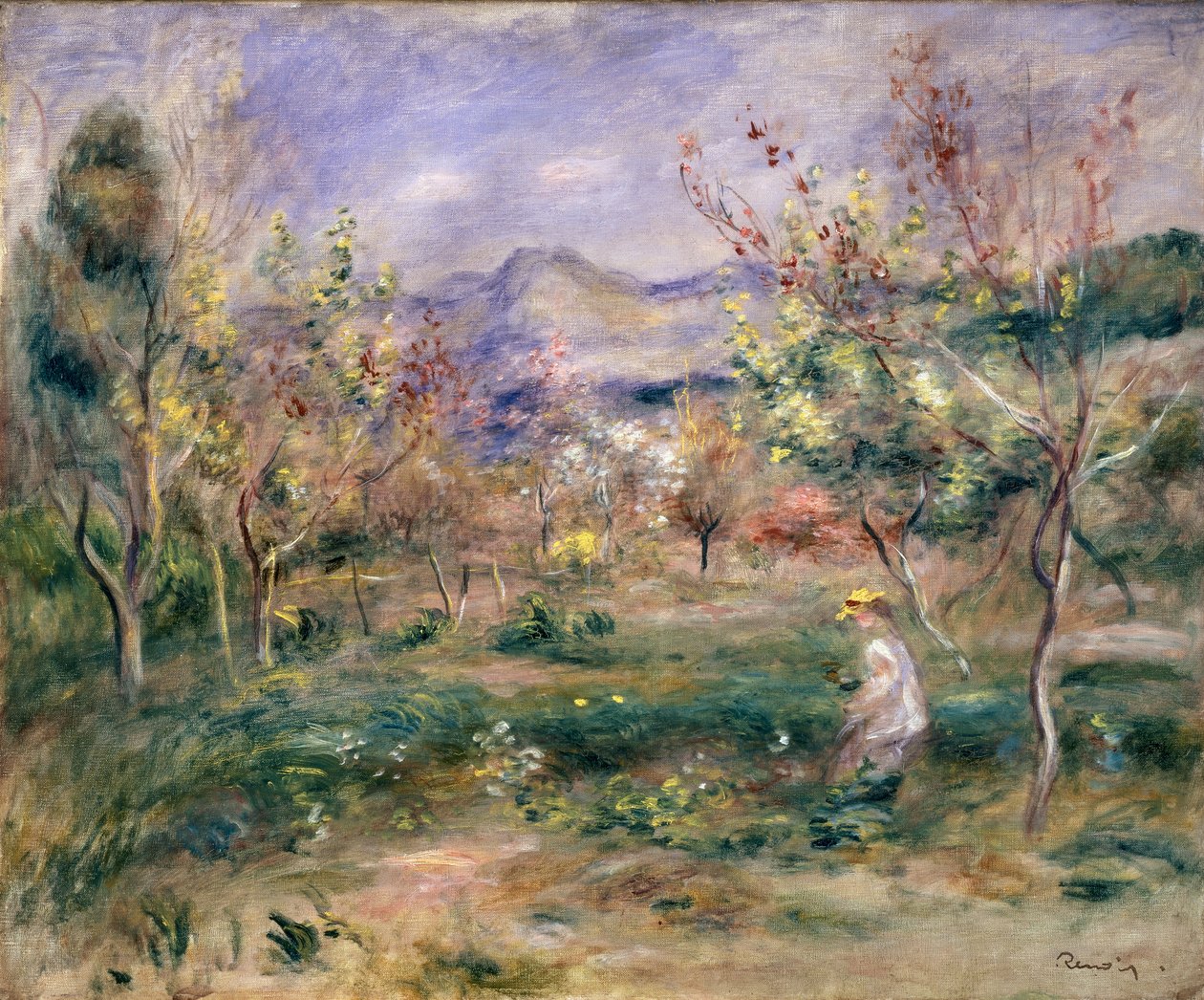 Verger au printemps - Pierre-Auguste Renoir