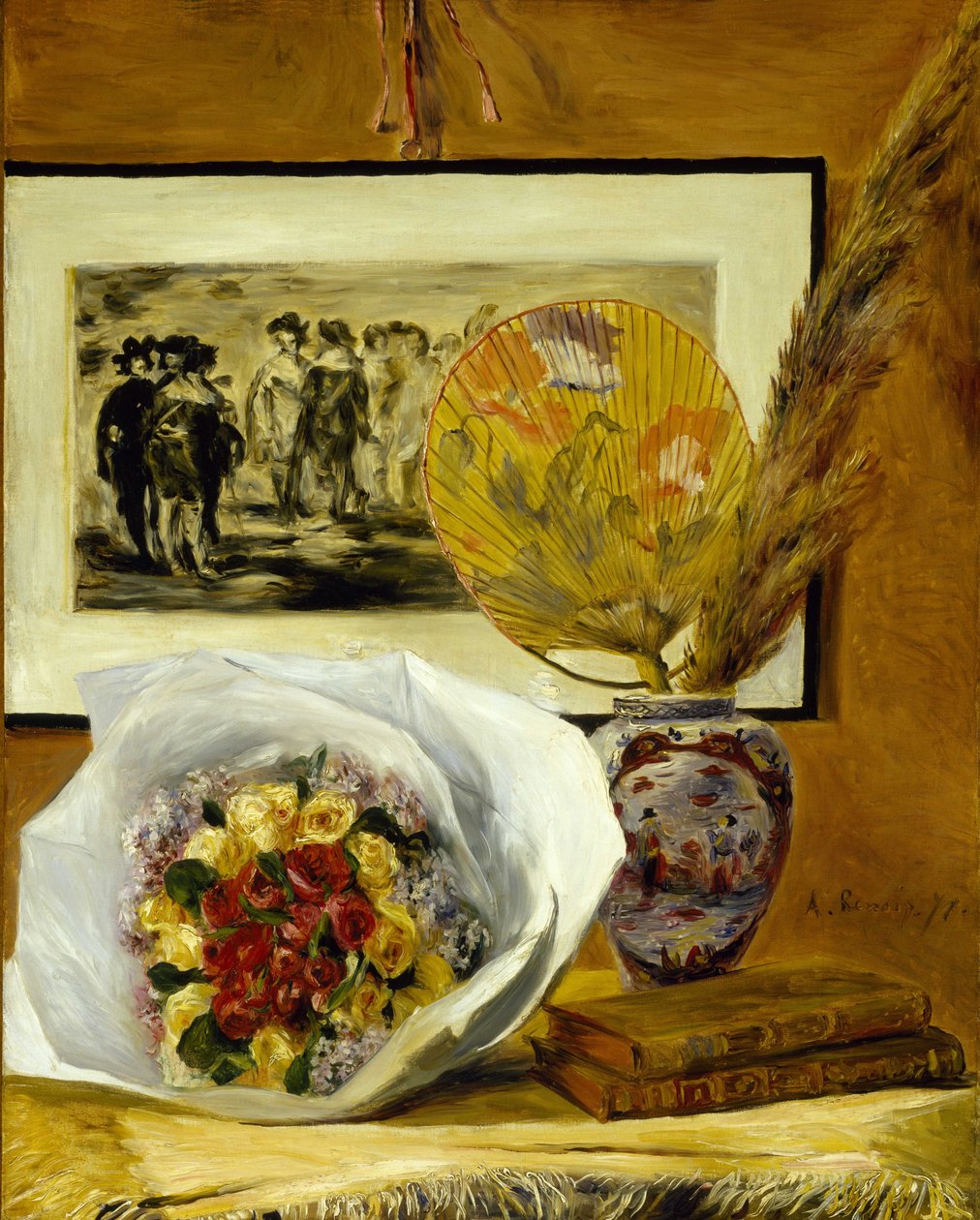 Nature morte avec bouquet - Pierre Auguste Renoir