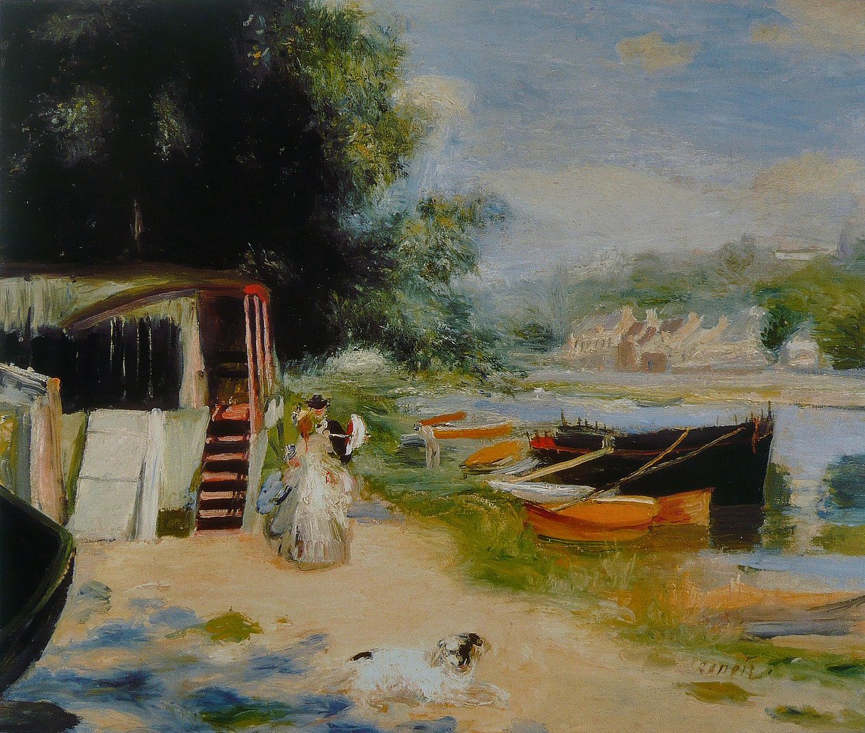 Vue de Bougival - Pierre Auguste Renoir