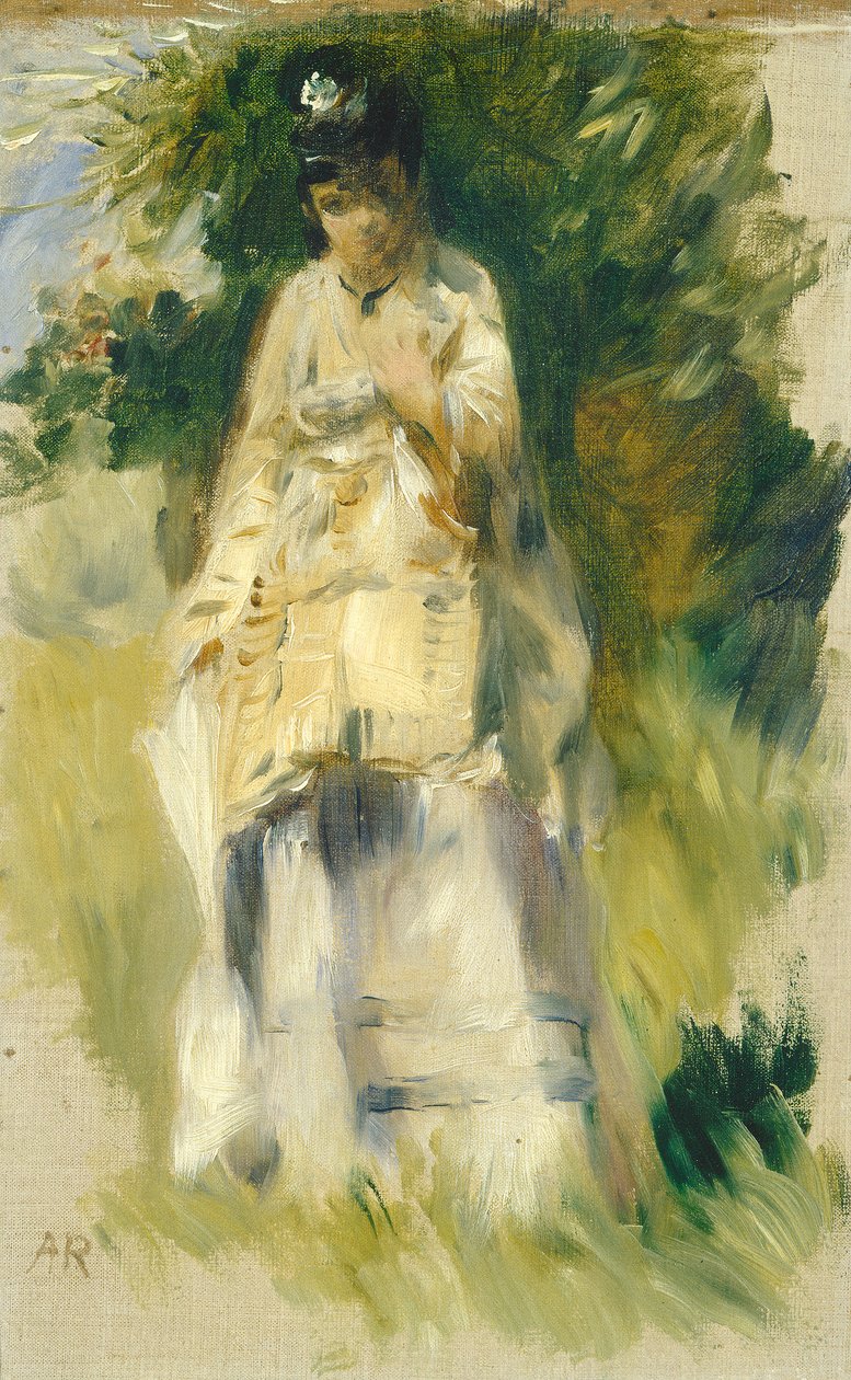 Femme Debout près d