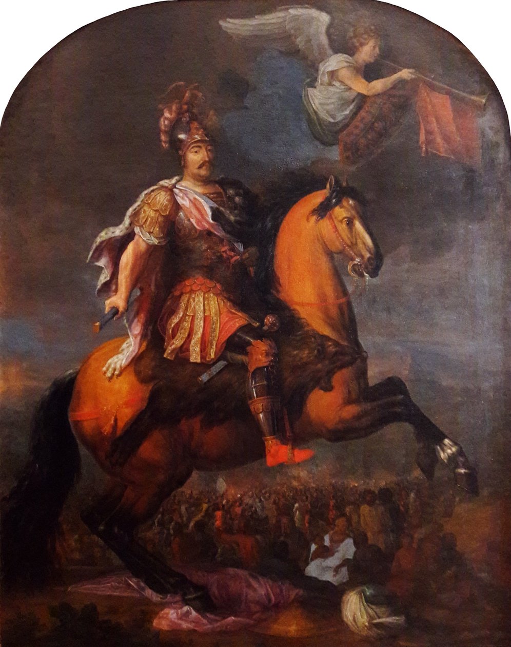 Portrait équestre du roi Jan III Sobieski de Pologne - Pierre-Denis Martin