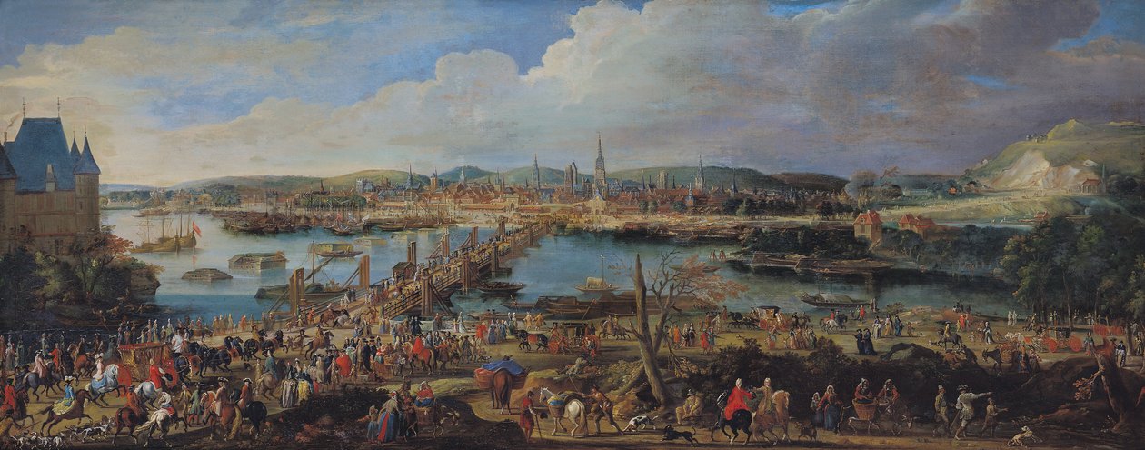 Vue de Rouen depuis Saint-Sever, vers 1715-20 - Pierre Denis Martin