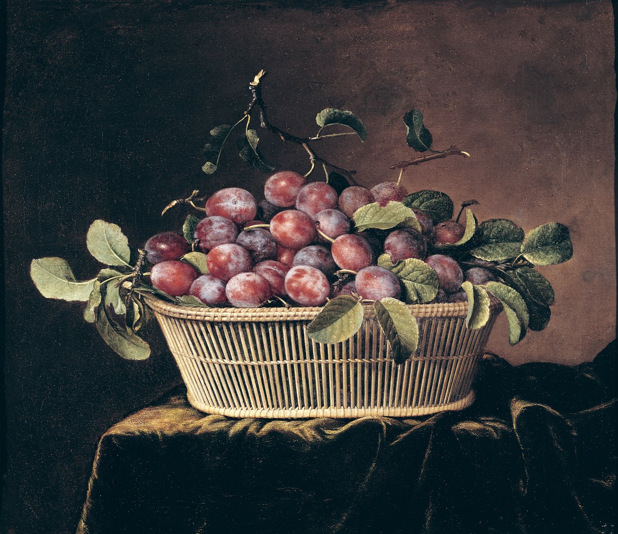 Panier de prunes - Pierre Dupuis