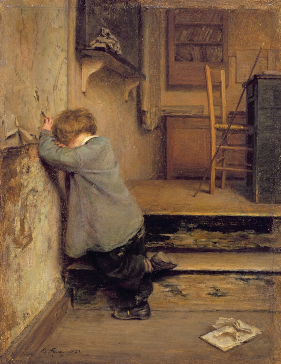 La réprimande - Pierre Edouard Frere