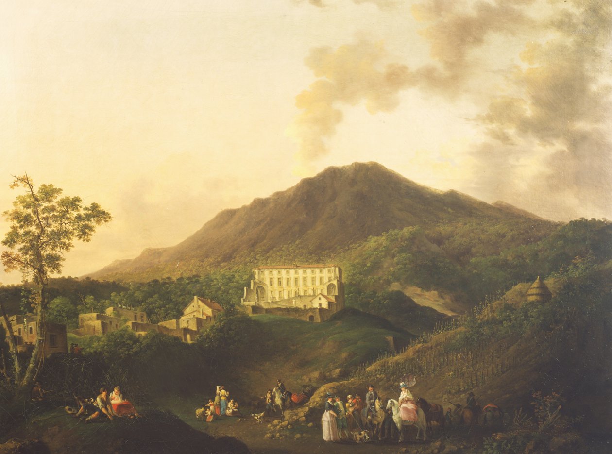 Vue de la Villa Médicis, Ottaviano - Pierre Jacques Volaire