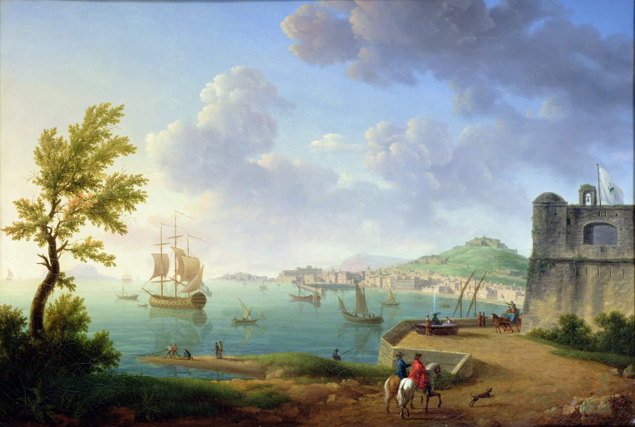 Vue de Naples depuis le Castel dell