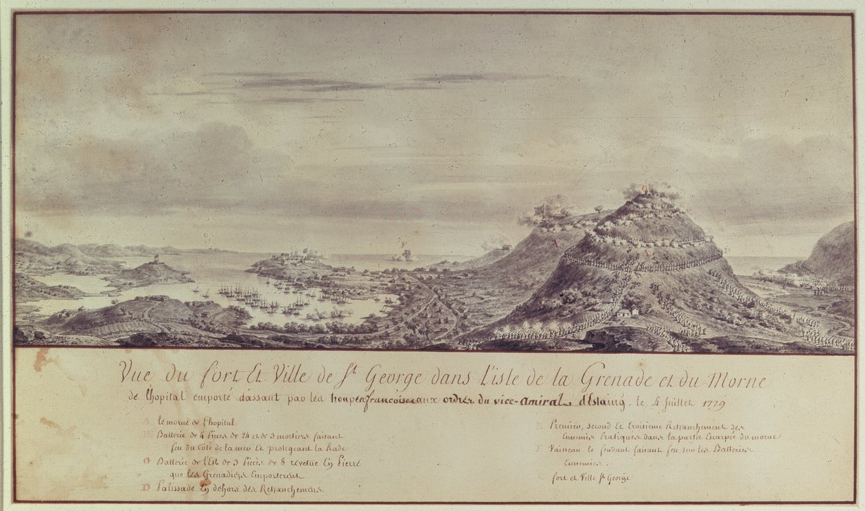 La prise de la Grenade par les Français, 1779 - Pierre Ozanne
