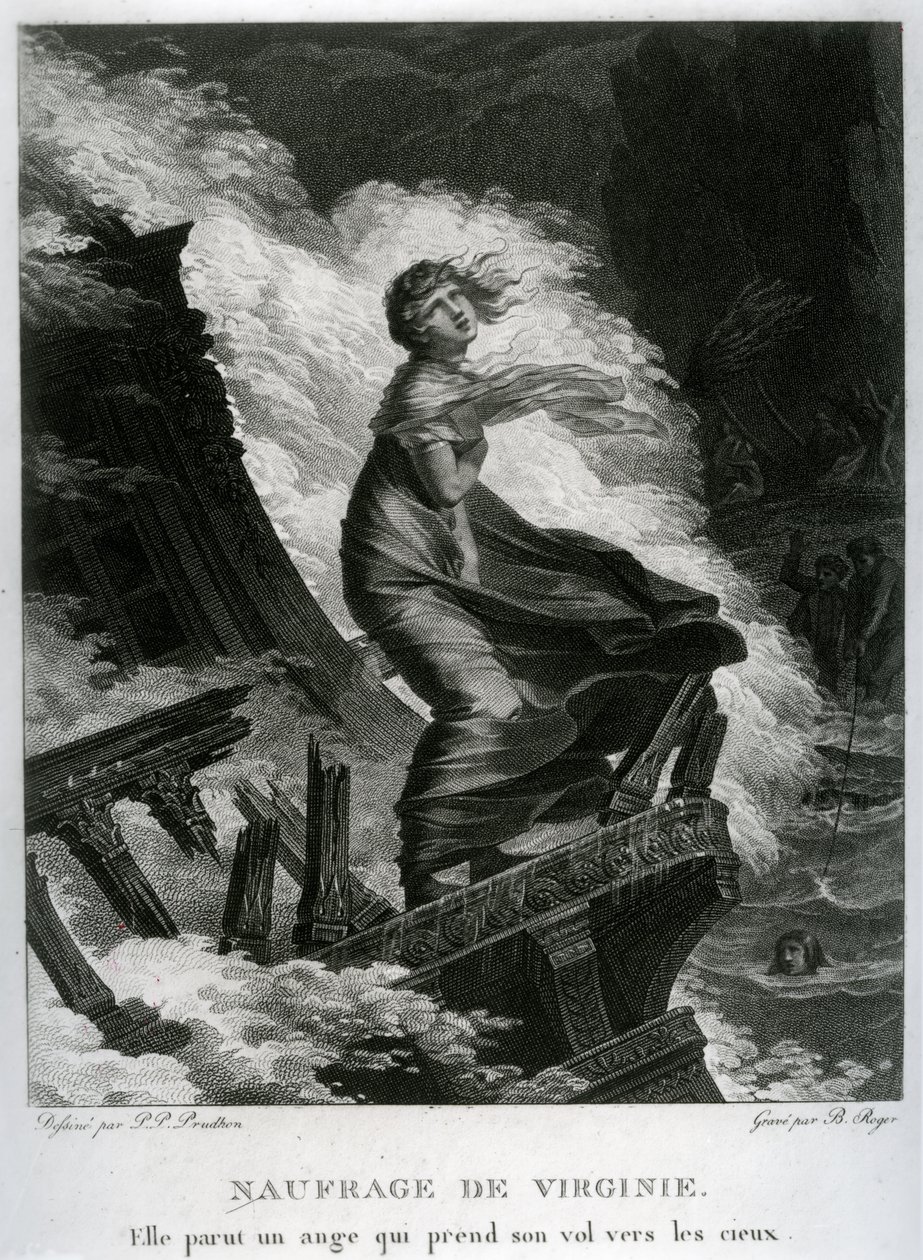 Naufrage de Virginie, illustration pour 