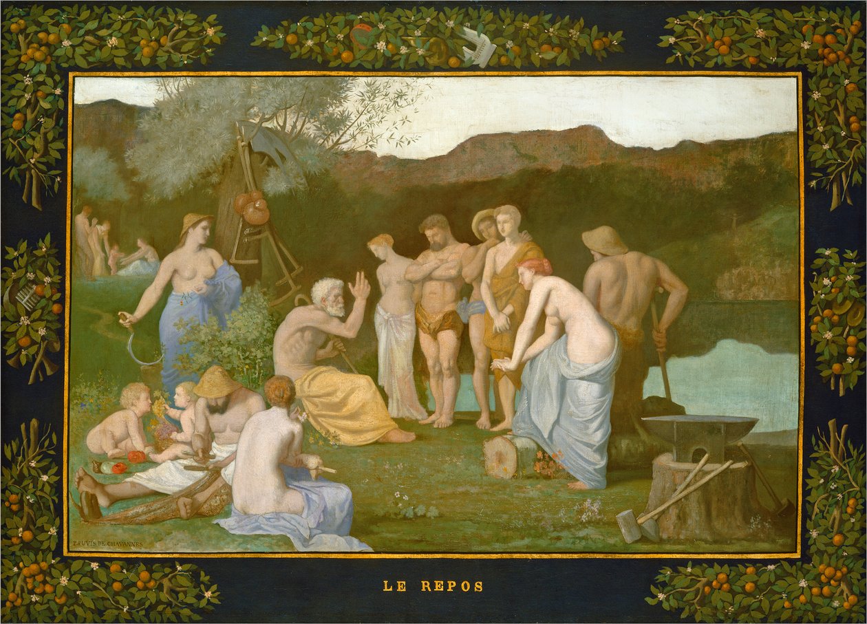 Repos, vers 1863 - Pierre Puvis de Chavannes