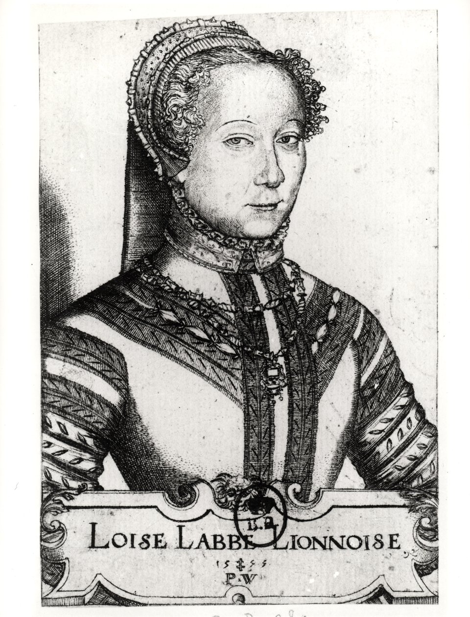 Louise Labé (c.1524-66) La Belle Cordière, 1555 - Pierre Woeiriot de Bouzey