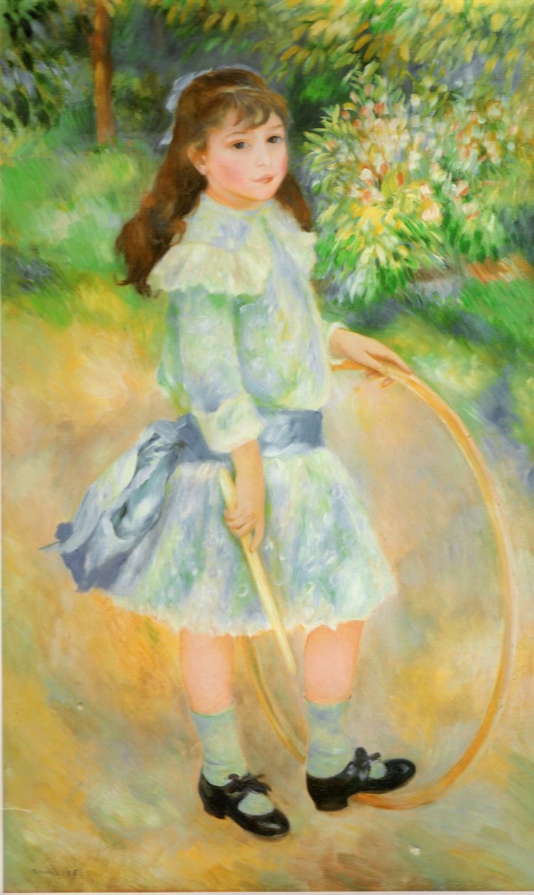 Fille avec un cerceau - Pierre Auguste Renoir