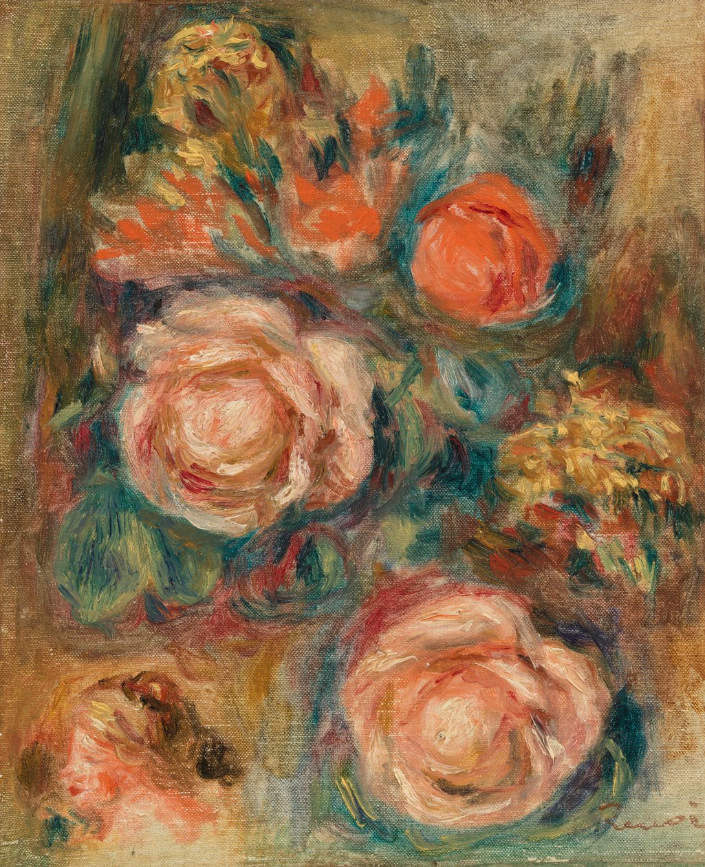 Bouquet de roses - Pierre-Auguste Renoir