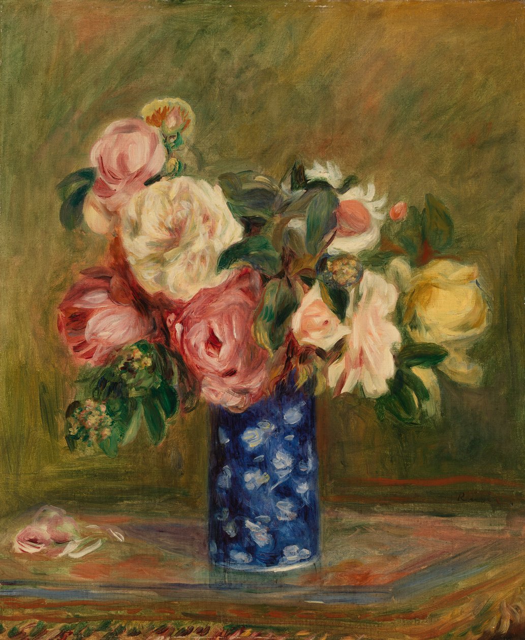 Le Bouquet de roses - Pierre-Auguste Renoir