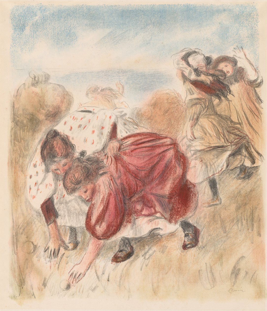 Enfants jouant à la balle - Pierre-Auguste Renoir