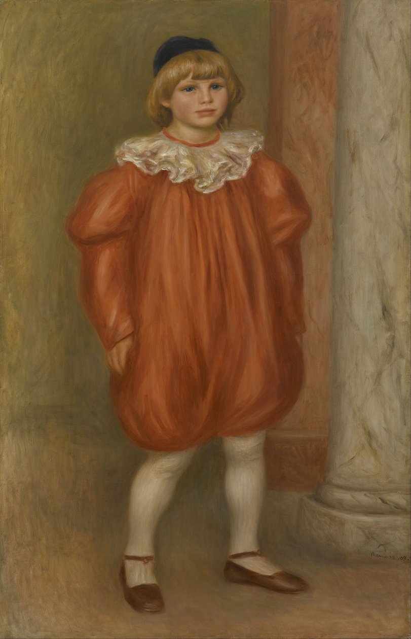 Claude Renoir en costume de clown - Pierre-Auguste Renoir